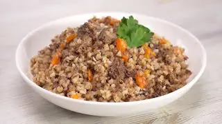 Приготовить просто, получится вкусно и сытно - ГРЕЧНЕВАЯ КАША С ТУШЕНКОЙ. Рецепт от Всегда Вкусно!