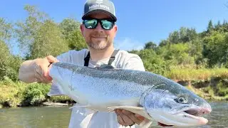 Bank Fishing Summer Steelhead (CRAZY Ending!)