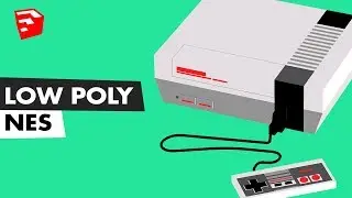 Low Poly Nintendo NES | Sketchup Speed Build