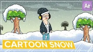 Cartoon Scene Snow in After Effects Tutorial