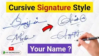 How to Write Your Signature in Cursive ✅ Easy Tutorial