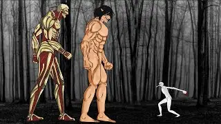 SCP 096 VS Attack Titan , Armored Titan . Drawing Cartoon 2 Animation.