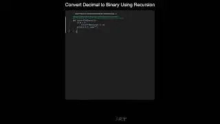 Convert Decimal to Binary Using Recursion in Python | Python Examples | Python Coding Tutorial