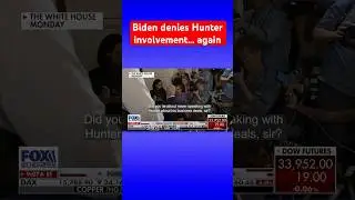 When pressed by Fox reporter, Biden denies involvement in Hunter’s deals #shorts