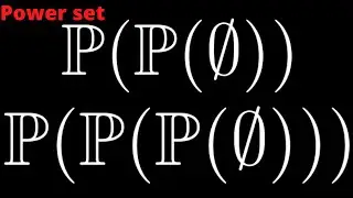 Power Set of the Power Set of the Power Set of the Empty Set