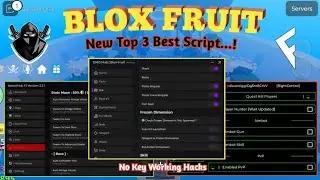 [Roblox] Blox Fruit Top 3 Best Script Available/ No Key & Showcase | Working On Delta, Fluxus & Vega