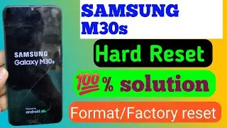 Samsung m30s I m30 hard reset pattern✅️ unlock without pe new method😱