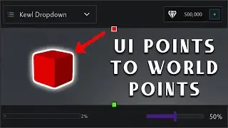 How to convert UI points to world points in Unity