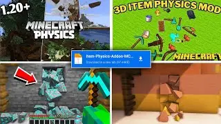 Physics Mod For Minecraft PE 1.20+ (Realistic 3D Item Drops) Physics Mod  For MCPE 1.20