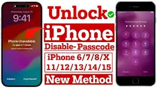 Unlock All Models iPhone Passcode fix disable | How To Unlock iPhone Passcode