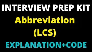 Abbreviation Hackerrank solution // Longest common subsequence