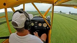 How to land a Piper J-3 Cub on a grass runway – Sporty's flight training tips with Patty Wagstaff