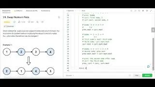 Swap Nodes in Pairs - Leetcode 24 - Linked List - Python