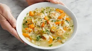 Chicken Meatball Noodle Soup
