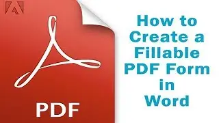 How to Create a Fillable PDF Form in Word