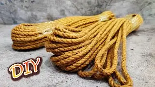 🔊КРУЧЕ ЧЕМ В МАГАЗИНЕ И В РАЗЫ ДЕШЕВЛЕ💥 КАК ОЧЕНЬ ЛЕГКО И ПРОСТО СДЕЛАТЬ КОРЗИНУ ИЗ ДЖУТОВОГО КАНАТА