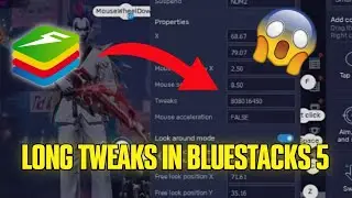 How To Set Long Tweaks In BlueStacks 5 Free Fire || Enter Large Tweaks || Best Tweaks For Headshot