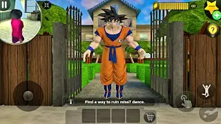 Play as GOKU Dragon Ball Z in Scary Teacher 3D Troll Miss T Gameplay