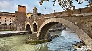 The Fabricius Bridge is the oldest Roman bridge in Rome in Italy still in its original condition.