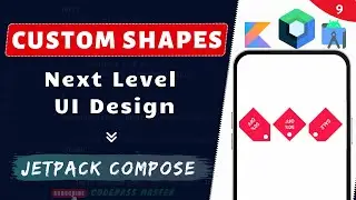 How to Create Custom Shapes in Jetpack Compose | Jetpack Compose Tutorial Hindi #9