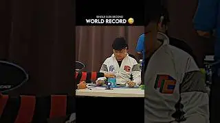 Max park 3x3 cube world record 😅 single 0.05 second #viral #rubikscube #shorts