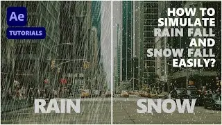 How To Animate Rain And Snow Fall In After Effects || No Plugins Required || Easy Tutorial ||