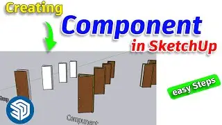 How to make component in sketchup  | sketchup dynamic components | sketchup tutorial