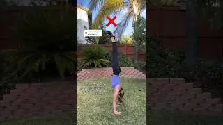 How to ACTUALLY HOLD a handstand 🙌 #handstand #tutorial #tumbling #acro #dance #cheer #gymnastics