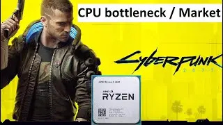 Cyberpunk 2077 Gameplay | AMD Ryzen 2600 | CPU bottleneck | Market location