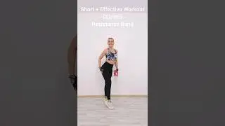 🔥Short + Effective Glute Circuit🔥#kneefriendly #homeworkout #resistanceband #glutes