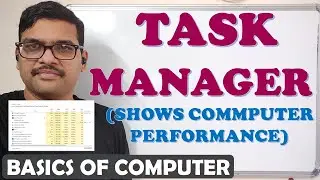 TASK MANAGER IN COMPUTER || TASK MANAGER || COMPUTER PERFORMANCE || COMPUTER BASICS