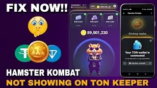 🐹 Hamster kombat | How to fix Hamster kombat Not showing on Tonkeeper | Airdrop & Withdrawal