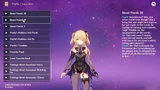 FISCHL ALL VOICE LINES (ENGLISH)