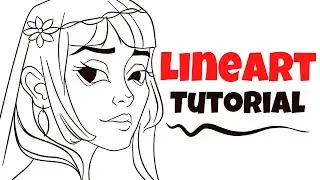 HOW TO DRAW LINE ART : A Step by Step Guide - Portrait in Illustrator