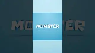 MONSTER 3D Title Animation - After Effects & Element3D