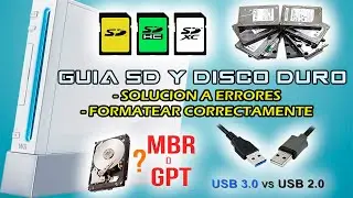 GUIA SD Y DISCO DURO EN NINTENDO WII - FORMATO CORRECTO - ¿GPT O MBR? - ¿ES NECESARIO PARTICIONAR? ✅