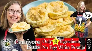 Carnivore Buns Minimal Ingredients and NO Egg White Powder | Protein Buns with Zero Carbs