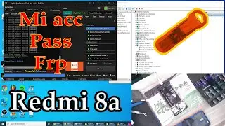 Redmi 8a remove password frp pattern Mi account by hydra tools