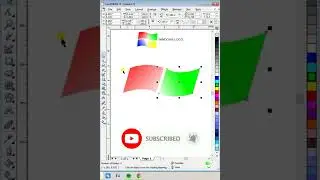 coreldraw logo #shorts  windowslogo  || how to make windows logo in coreldraw