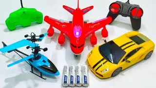 Radio Control Airbus A380 and Remote Control Racing Rc Car Unboxing, helicopter, aeroplane, plane, i