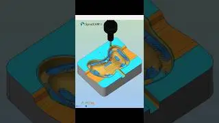 SprutCAM Mill 3D Finishing 5D Surface #sprutcam #mill3d #cadcamcnc #cadcamsolutions