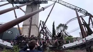 Rollercoaster stopped on the track in Europa Park Germany