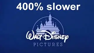 Classic Walt Disney Pictures Intro - 400% slower