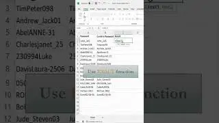 Compare Text Strings using the EXACT Function in Excel