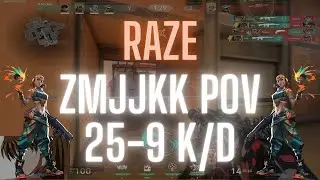 EDG ZmjjKK POV Raze on Sunset 25-9 K/D (VALORANT Pro POV)