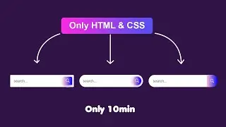 How To Make A Search Bar Using HTML,CSS | How To Make A Search Bar Using CSS