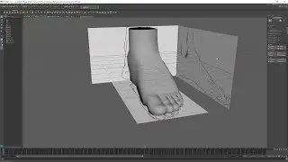 Autodesk Maya 2020 Low poly foot modeling