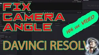 How To Fix The Angle Of The Video (in Davinci Resolve) If The Camera Fell On Its Side While Shooting