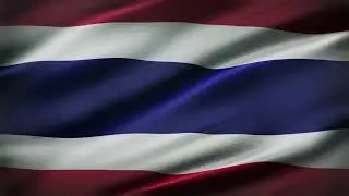 🚩Thailand  Flag Waving  | GREEN SCREEN & CHROMA MATTE🚩
