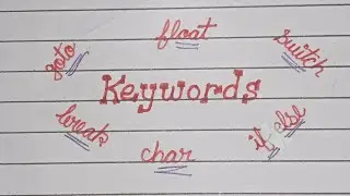 What are Keywords? Keywords in C++.  #keywords #c++ @simanstudies